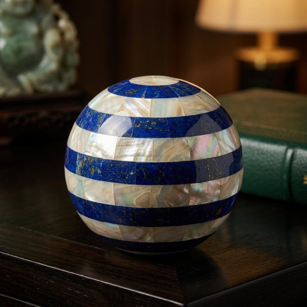 Coastal blue white bowl filler balls