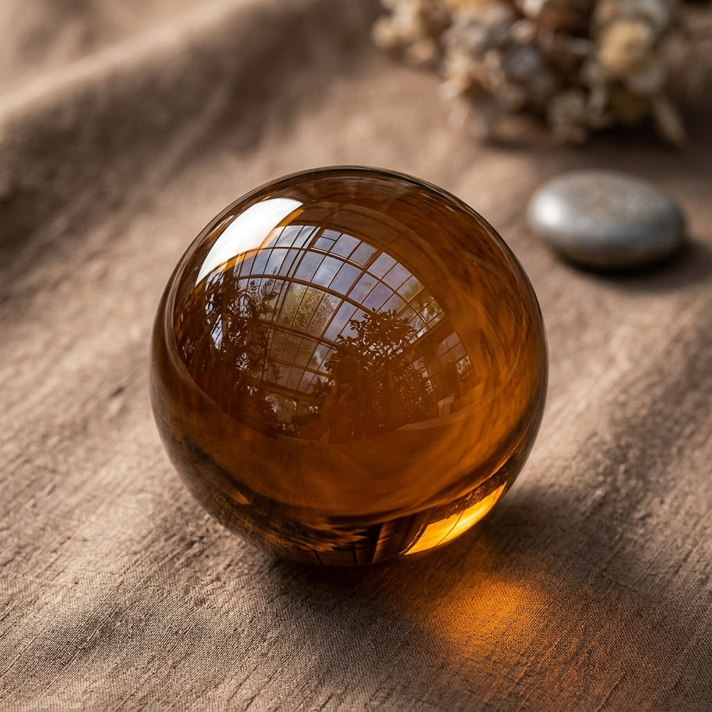 Decorative recycled glass balls for centerpiece