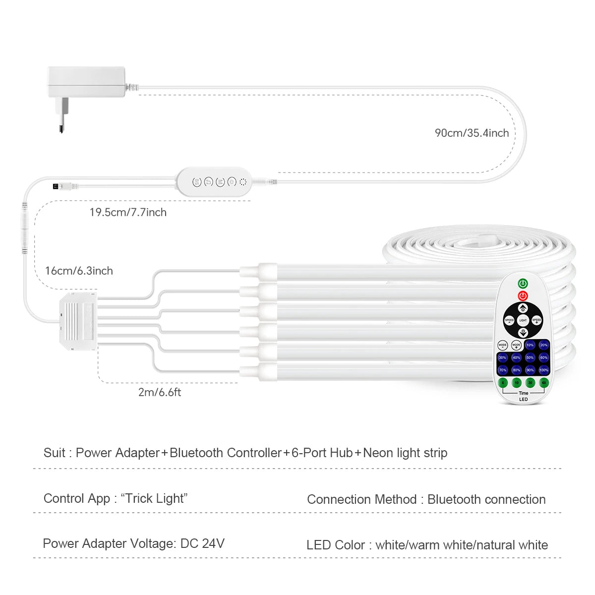 dimmable led strip behind tv setup ambient lighting